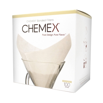 Filtry do kawy Chemex - FS-100 Bonded (składane) - 100 sztuk
