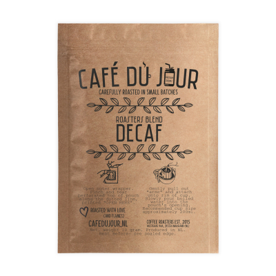 Café du Jour Single Serve Drip Coffee - Roasters Blend DECAF - kawa filtrowana w podróży!