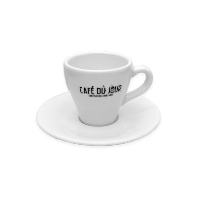 Filiżanka i spodek do espresso Café du Jour