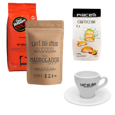 Pakiet startowy - ćwiartka do espresso - akcesoria i 2 kg ziaren kawy