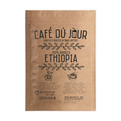 Café du Jour Single Serve Drip Coffee - 100% arabica ETHIOPIA - kawa filtrowana w podróży!