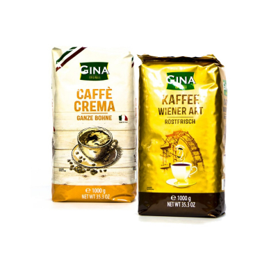 Pakiet degustacyjny Gina - kawa ziarnista - 2 x 1 kg