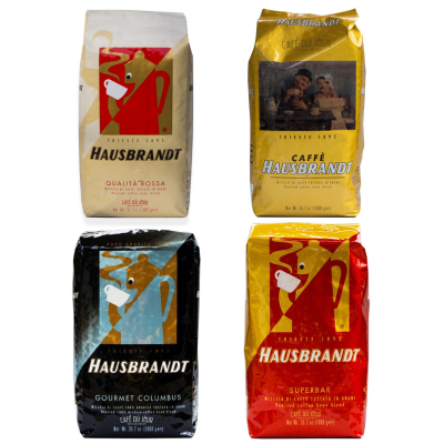 Pakiet degustacyjny Hausbrandt - kawa ziarnista - 4 x 1 kilogram