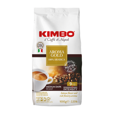 Kimbo Espresso Bar Aroma Gold - kawa ziarnista - 1 kilogram