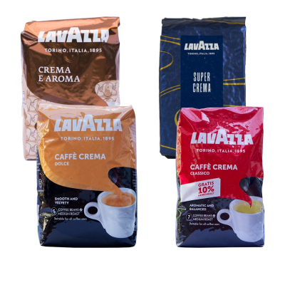 Lavazza Crema Tasting Pack - kawa ziarnista - 4 x 1 kg