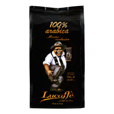 Lucaffé 100% arabica Mister Exclusive - kawa ziarnista - 700 gramów
