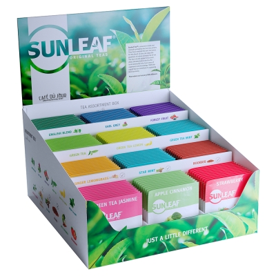 Różnorodna ekspozycja - Sunleaf - 12 x 10 torebek herbaty