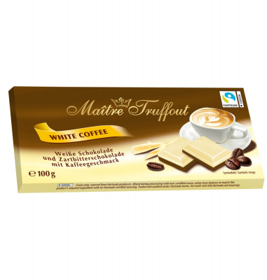 White Coffee Chocolate - Lekko słodka czekolada o smaku kawy - 100 g