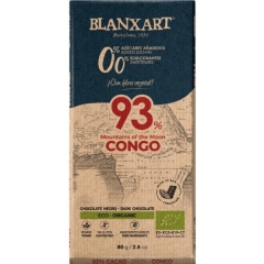 Blanxart - Congo 0,0% dodanych cukrów - 93% ciemna czekolada (organiczna)