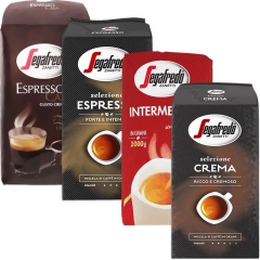 Segafredo opakowanie degustacyjne kawy ziarnistej 4 x 1 kg