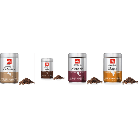 illy Zestaw Degustacyjny Arabica - kawa ziarnista - 4 x 250 gramów