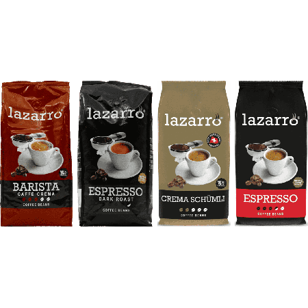 Lazarro Zestaw Degustacyjny - kawa ziarnista - 4 x 1 kg