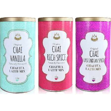 Royal Chai Latte Trio - Wanilia, Rich Spice & East Indian Spice 3 x 340g