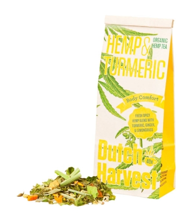 Hemp & Turmeric - Herbata z konopi i kurkumy 50 gram - Dutch Harvest herbata loose