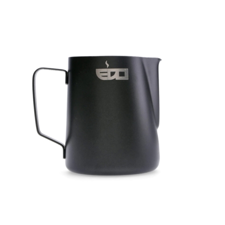 Dzbanek na mleko - stal nierdzewna matowa czarna - 600 ml