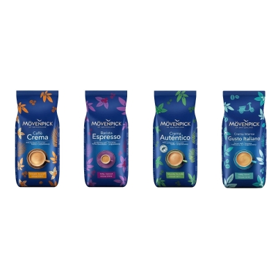Pakiet degustacyjny Mövenpick - kawa ziarnista - 4 x 1 kg
