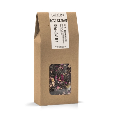 Rose Garden - herbata czarna i zielona 100 g - herbata sypka Café du Jour