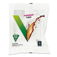 Filtry do kawy Hario V60 - rozmiar 02 kolor biały (VCF-02-100W) - 100 sztuk