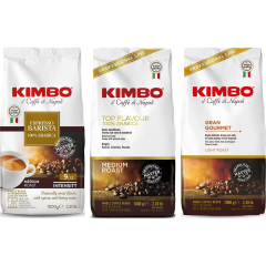 Kimbo Zestaw Degustacyjny Łagodny & Aromatyczny - 100% Arabica - 3 x 1 kg
