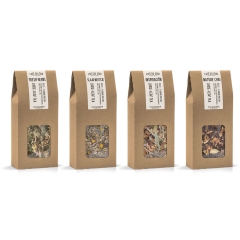 Świeża sypana herbata Café du Jour - pikantny kwartet - 4 x 100 g