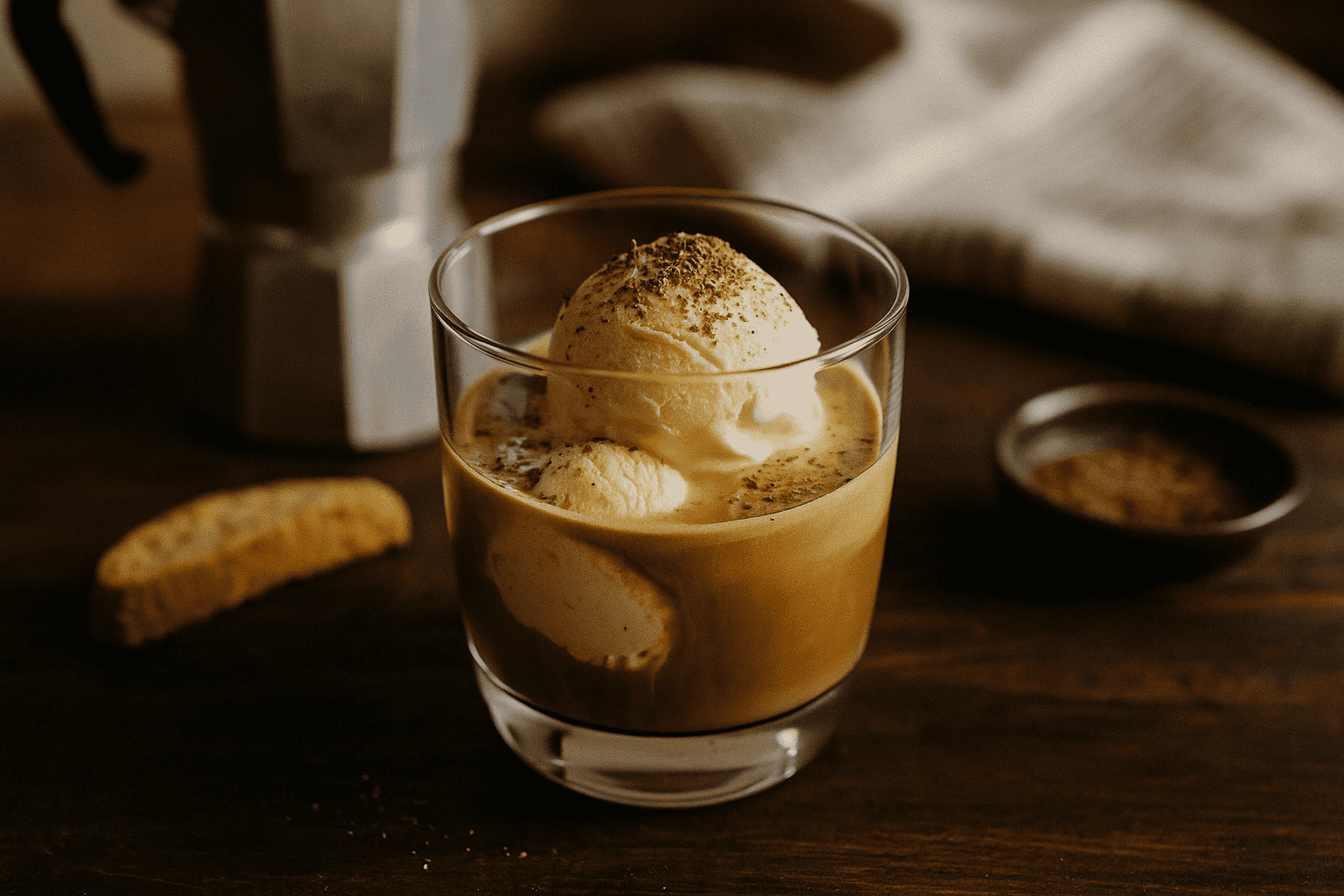 Przygotowanie affogato