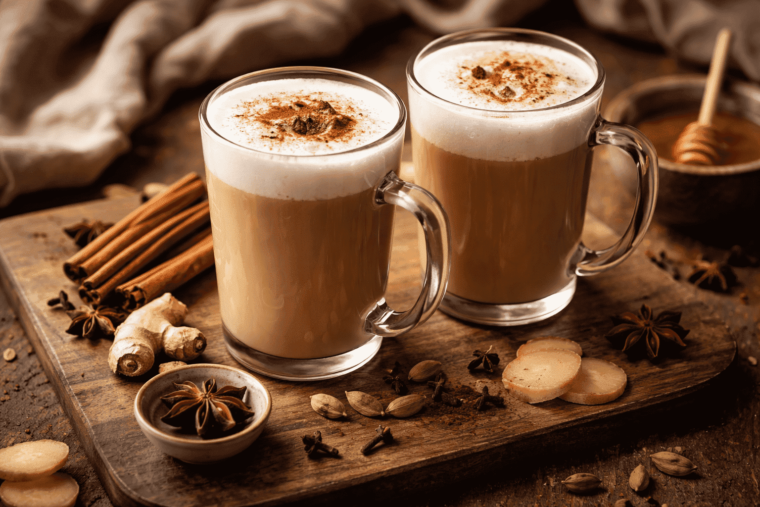 Chai latte: zrób ją sam z prawdziwymi przyprawami!