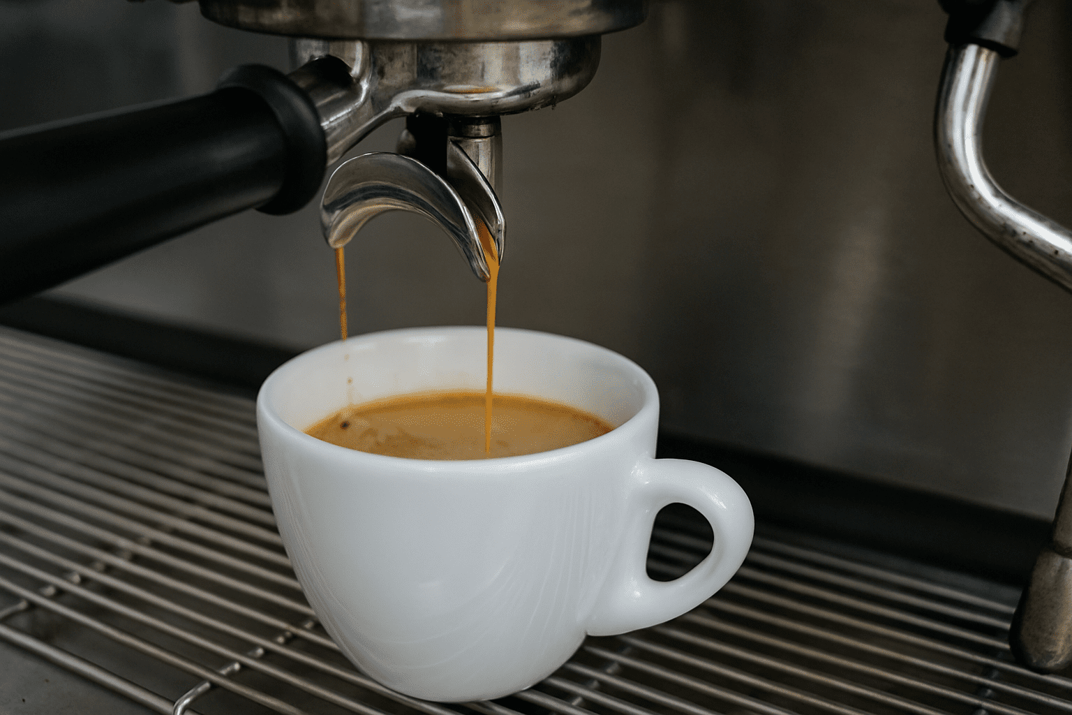 Espresso przelewa się za szybko